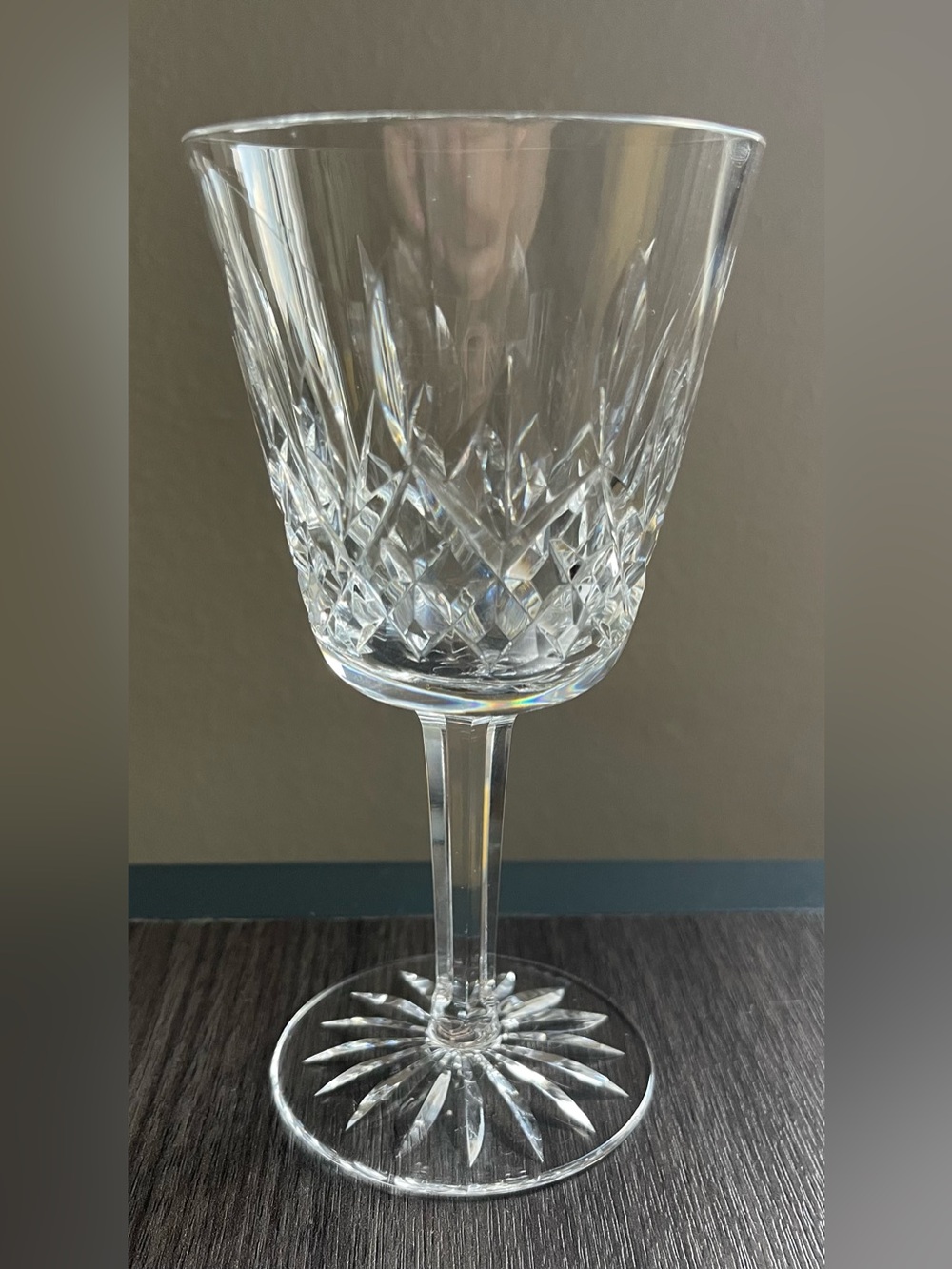 VTG Waterford Crystal Lismore Claret Wine Glass - Acid Stamped Base